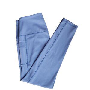 Purple  Leggings with Pockets – Size L (Leg End) 3/4 length